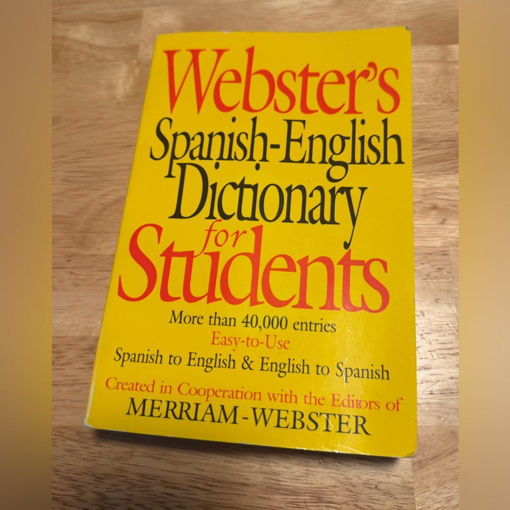 Webster’s Spanish-English Dictionary For Students